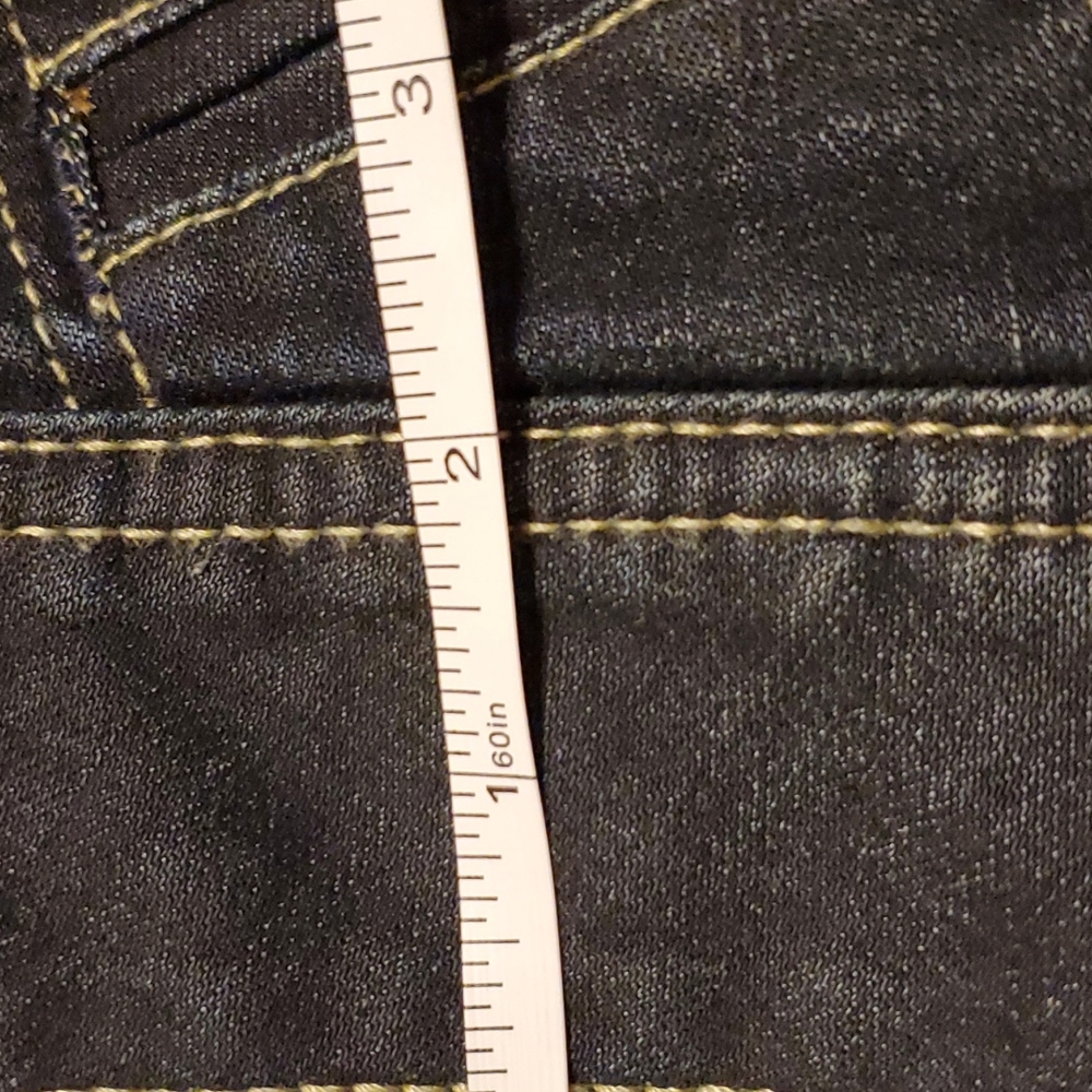 Lane Bryant SZ 18 dark,wash denim shorts,see pics,pockets front/back 21" - Picture 9 of 9